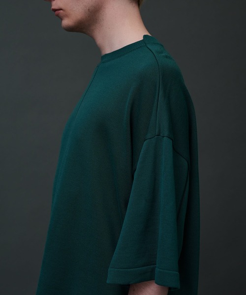 CITY TOKYO（シティトウキョウ）の「オーバーサイズハイゲージニット（ニット/セーター・メンズ・グレー/オフホワイト/ブルー/グリーン・1/2）」の9枚目の写真