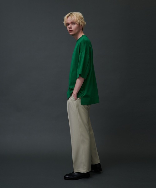 CITY TOKYO（シティトウキョウ）の「オーバーサイズハイゲージニット（ニット/セーター・メンズ・グレー/オフホワイト/ブルー/グリーン・1/2）」の10枚目の写真