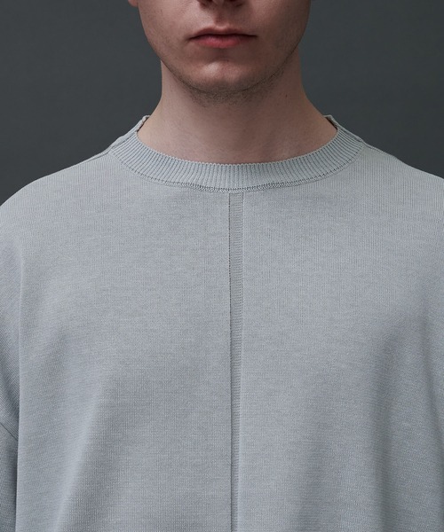 CITY TOKYO（シティトウキョウ）の「オーバーサイズハイゲージニット（ニット/セーター・メンズ・グレー/オフホワイト/ブルー/グリーン・1/2）」の12枚目の写真