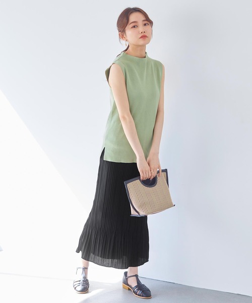 KOBE LETTUCE（コウベレタス）の「ランダムプリーツマーメイドスカート（スカート・レディース・ベージュ/ラベンダー/ブラウン/ブラック・FREE）」の5枚目の写真