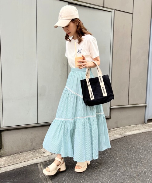 one after another NICE CLAUP(ワンアフターアナザーナイスクラップ)の「バイキーヒールストラップサンダル(サンダル・レディース・ブラウン/イエロー/アイボリー・SMALL/MEDIUM/LARGE)」の6枚目の写真