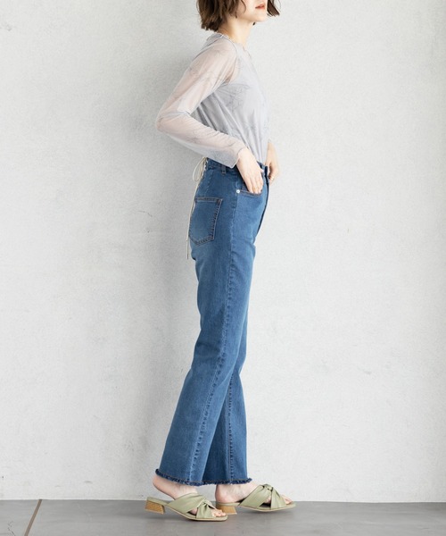 GeeRA（ジーラ）の「バックレースアップデニムパンツ（デニムパンツ・レディース・ライトブルー/ネイビー・MEDIUM/LARGE/X-LARGE）」の17枚目の写真