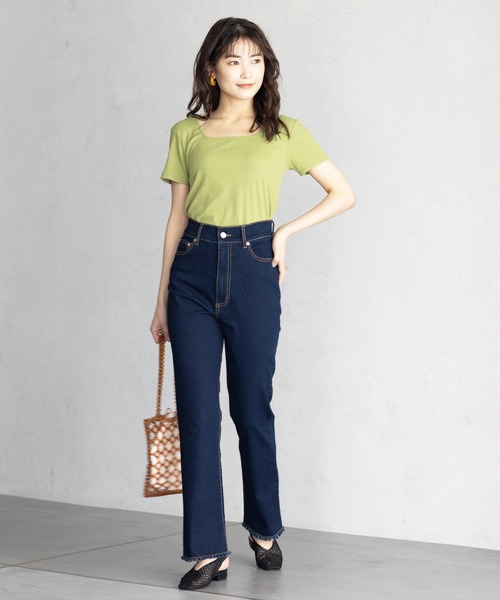 GeeRA（ジーラ）の「バックレースアップデニムパンツ（デニムパンツ・レディース・ライトブルー/ネイビー・MEDIUM/LARGE/X-LARGE）」の11枚目の写真