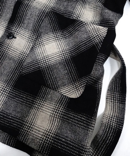 EGO TRIPPING（エゴトリッピング）の「mj8594-EGO×PROPA WOOL HOODIE ROBE　ローブ（カバーオール・メンズ・アイボリー/グリーン・46/48）」の16枚目の写真