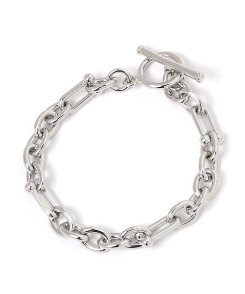 LEPSIM(レプシィム)の「アソートチェーンブレス 295417(ブレスレット・レディース・シルバー/ゴールド/シルバー×ゴールド・ONE SIZE)」の2枚目の写真