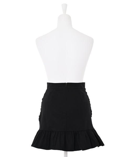 Narcissus（ナルシス）の「【Narcissus】シャーリングフリルスカート（スカート・レディース・ホワイト/ブラック・FREE）」の12枚目の写真