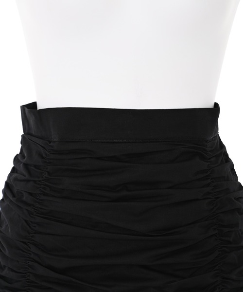 Narcissus（ナルシス）の「【Narcissus】シャーリングフリルスカート（スカート・レディース・ホワイト/ブラック・FREE）」の9枚目の写真