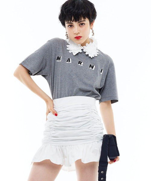 Narcissus（ナルシス）の「【Narcissus】シャーリングフリルスカート（スカート・レディース・ホワイト/ブラック・FREE）」の19枚目の写真