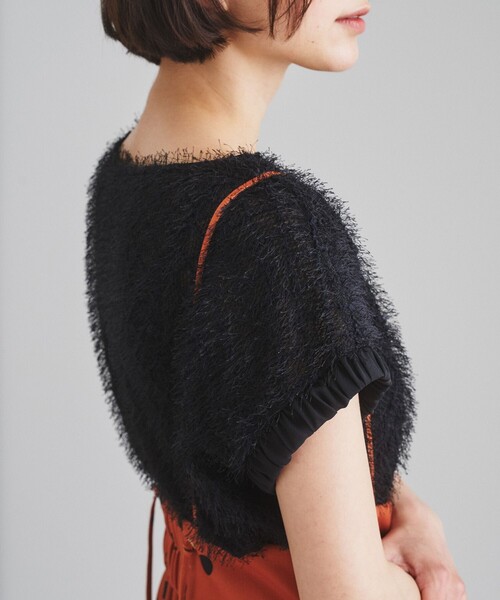 Diagram（ダイアグラム）の「フリンジトップ（Tシャツ/カットソー・レディース・ブラック/ゴールド・36）」の9枚目の写真