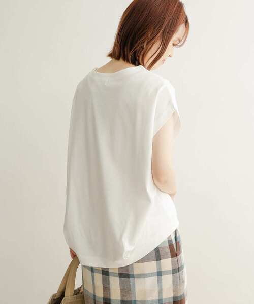 URBAN RESEARCH DOORS(アーバンリサーチドアーズ)の「コットンタックフレンチプルオーバー(Tシャツ/カットソー・レディース・ブラック/レッド/オフホワイト/イエロー/ロイヤルブルー・MEDIUM)」の10枚目の写真