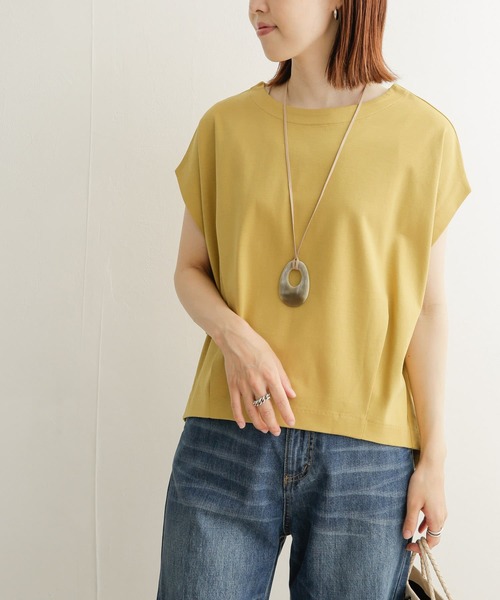 URBAN RESEARCH DOORS(アーバンリサーチドアーズ)の「コットンタックフレンチプルオーバー(Tシャツ/カットソー・レディース・ブラック/レッド/オフホワイト/イエロー/ロイヤルブルー・MEDIUM)」の21枚目の写真