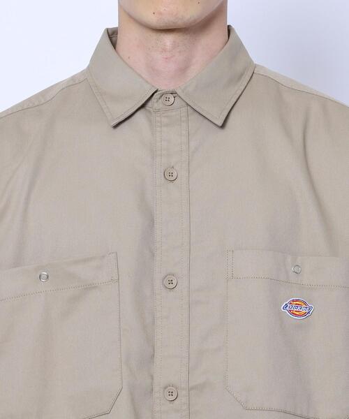 Dickies(ディッキーズ)の「Dickies(ディッキーズ)100th別注ワークシャツ(セットアップ対応)(シャツ/ブラウス・メンズ・ブラック/ベージュ・SMALL/MEDIUM/LARGE/X-LARGE)」の20枚目の写真