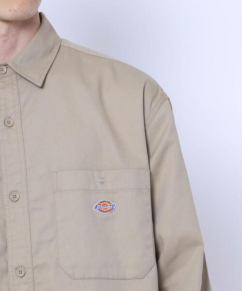 Dickies(ディッキーズ)の「Dickies(ディッキーズ)100th別注ワークシャツ(セットアップ対応)(シャツ/ブラウス・メンズ・ブラック/ベージュ・SMALL/MEDIUM/LARGE/X-LARGE)」の21枚目の写真