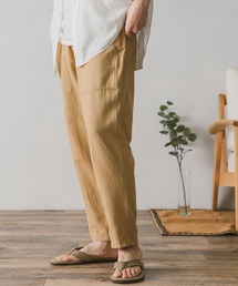 綿麻テーパードベイカーパンツ