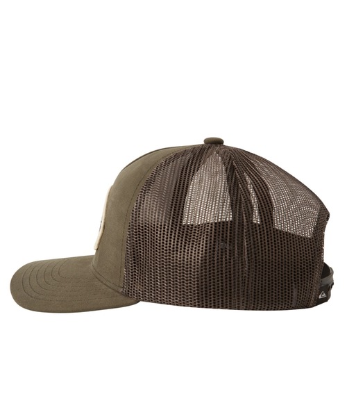 QUIKSILVER - QUIKSILVER クイックUS限定ロゴワッペントラッカーキャップ帽子１点物 OUTLET】Quiksilver WAPPEN FLAT CAP