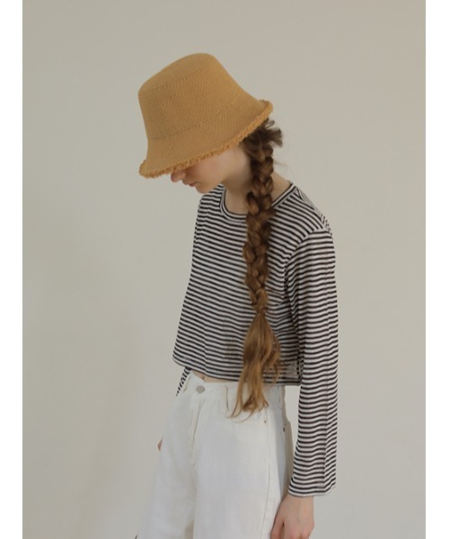 AMAIL（アマイル）の「Hemp miky hat（ハット・レディース・ブラック/ベージュ/アイボリー・FREE）」の18枚目の写真