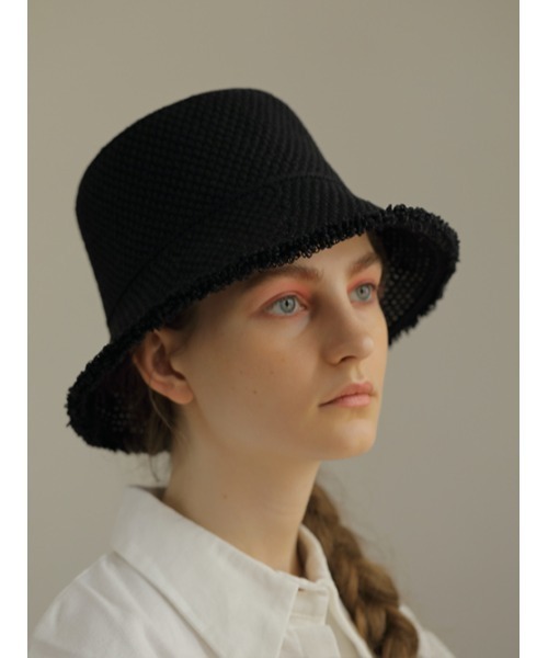 AMAIL（アマイル）の「Hemp miky hat（ハット・レディース・ブラック/ベージュ/アイボリー・FREE）」の12枚目の写真