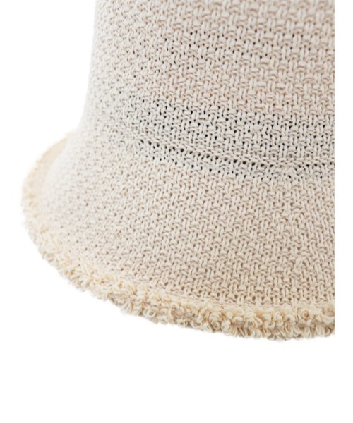 AMAIL（アマイル）の「Hemp miky hat（ハット・レディース・ブラック/ベージュ/アイボリー・FREE）」の9枚目の写真