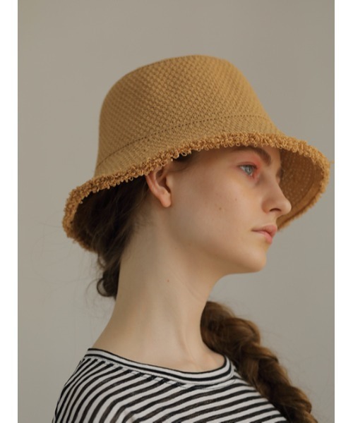 AMAIL（アマイル）の「Hemp miky hat（ハット・レディース・ブラック/ベージュ/アイボリー・FREE）」の10枚目の写真