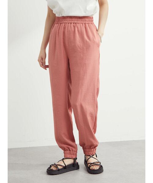 Green　Parks（グリーンパークス）の「・ELENCARE DUE ジョガーパンツ（その他パンツ・レディース・ブラック/ピンク/アイボリー/ライトカーキ・FREE）」の7枚目の写真