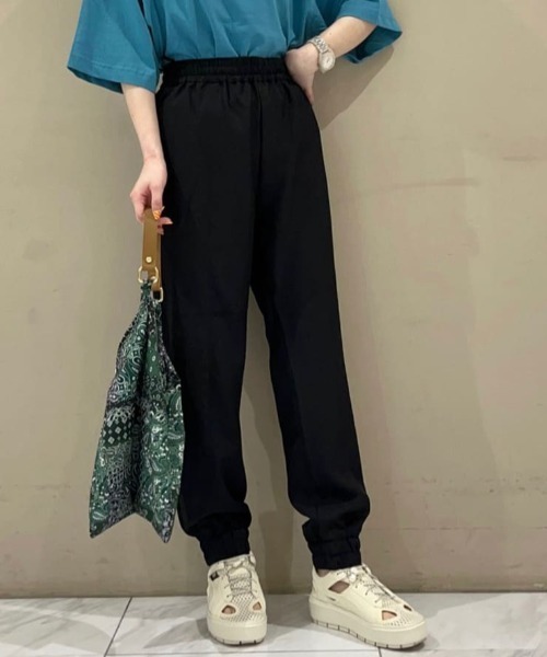 Green　Parks（グリーンパークス）の「・ELENCARE DUE ジョガーパンツ（その他パンツ・レディース・ブラック/ピンク/アイボリー/ライトカーキ・FREE）」の3枚目の写真