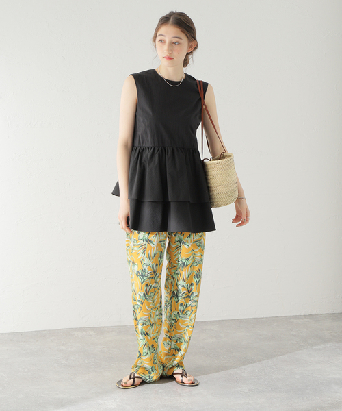 Spick & Span（スピックアンドスパン）の「ティアードフリル ブラウス（シャツ/ブラウス・レディース・ブラック/ホワイト・FREE）」の17枚目の写真