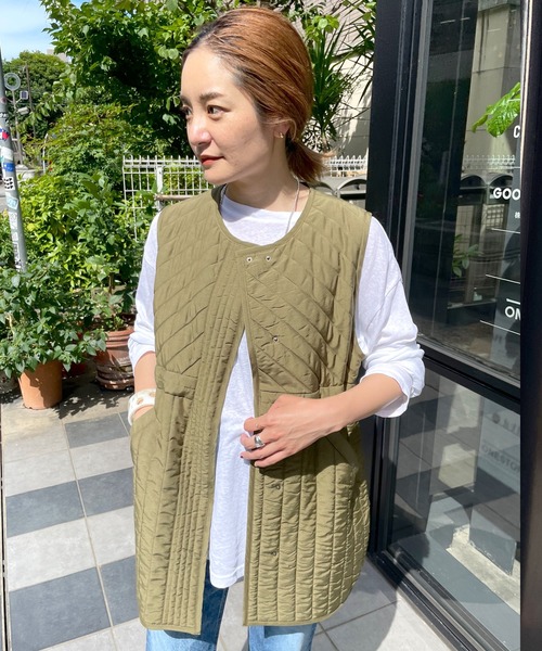 SHENERY（シーナリー）の「キルティングベスト（ベスト・レディース・ブラック/カーキ/アイボリー・FREE）」の15枚目の写真