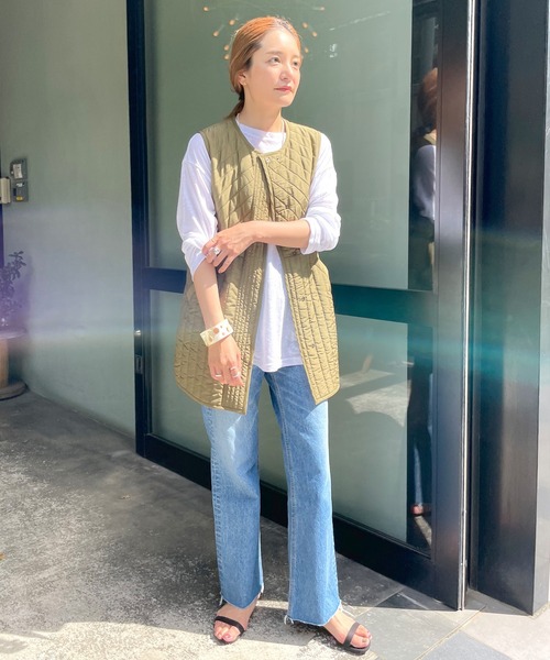 SHENERY（シーナリー）の「キルティングベスト（ベスト・レディース・ブラック/カーキ/アイボリー・FREE）」の16枚目の写真