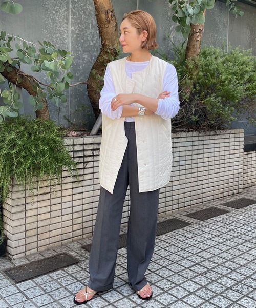 SHENERY（シーナリー）の「キルティングベスト（ベスト・レディース・ブラック/カーキ/アイボリー・FREE）」の17枚目の写真