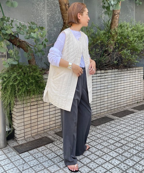 SHENERY（シーナリー）の「キルティングベスト（ベスト・レディース・ブラック/カーキ/アイボリー・FREE）」の22枚目の写真