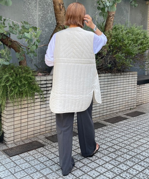 SHENERY（シーナリー）の「キルティングベスト（ベスト・レディース・ブラック/カーキ/アイボリー・FREE）」の5枚目の写真