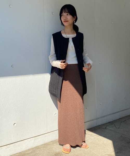 SHENERY（シーナリー）の「キルティングベスト（ベスト・レディース・ブラック/カーキ/アイボリー・FREE）」の10枚目の写真