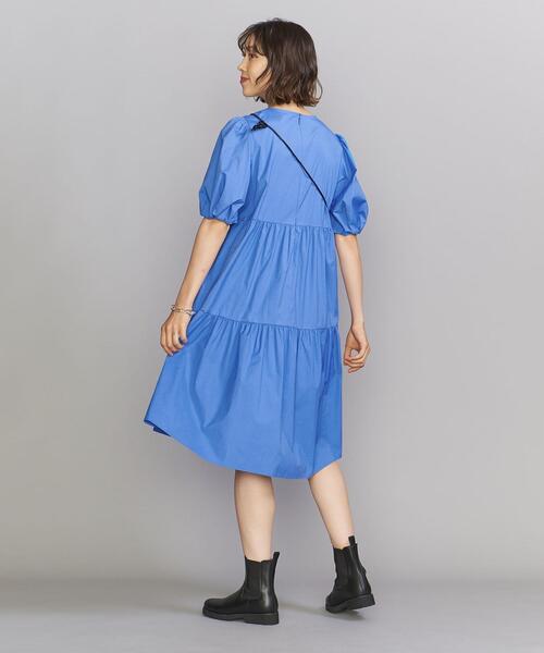 ビューティーアンドユース　青ワンピース　BEAUTY & YOUTH BEAUTY&YOUTH UNITED ARROWS（ビューティーアンドユース