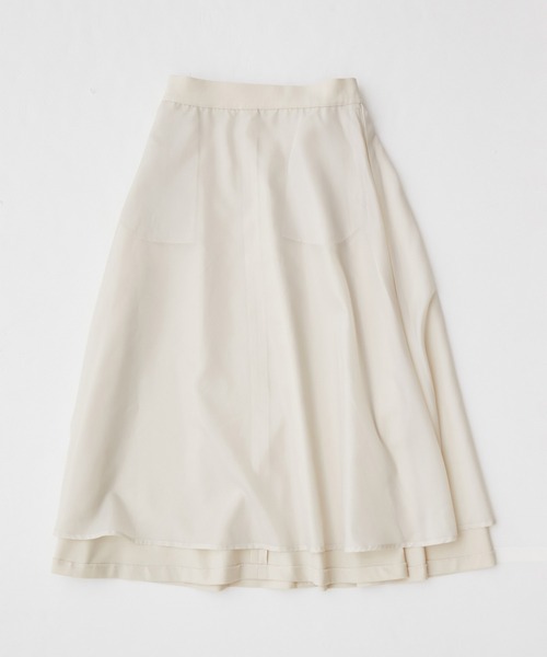 VIS(ビス)の「【Washable・EASY CARE】エコウールタッチフレアスカート【sustainable】(スカート・レディース・ダークブラウン/キナリ/イエロー系その他/ブルー系その他・L/M/S)」の16枚目の写真