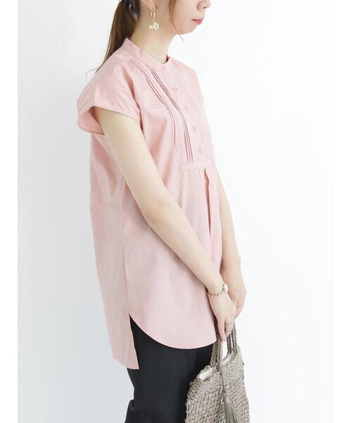 Te chichi(テチチ)の「ピンタックレースチュニックシャツ(チュニック・レディース・オフホワイト/ピンク/ブラック・フリ-)」の12枚目の写真