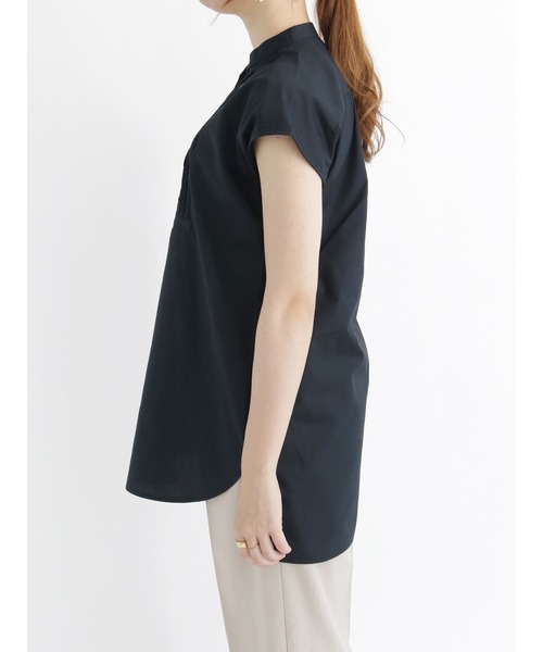 Te chichi(テチチ)の「ピンタックレースチュニックシャツ(チュニック・レディース・オフホワイト/ピンク/ブラック・フリ-)」の6枚目の写真