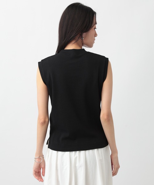 A part by(アパートバイ)の「ハイネックノースリーブプルオーバー(タンクトップ・レディース・ブラック/ブラウン/イエロー/アイボリー/オフホワイト/ブルー系その他4/ダークブラウン・FREE)」の10枚目の写真