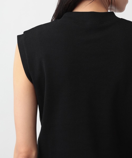 A part by(アパートバイ)の「ハイネックノースリーブプルオーバー(タンクトップ・レディース・ブラック/ブラウン/イエロー/アイボリー/オフホワイト/ブルー系その他4/ダークブラウン・FREE)」の11枚目の写真