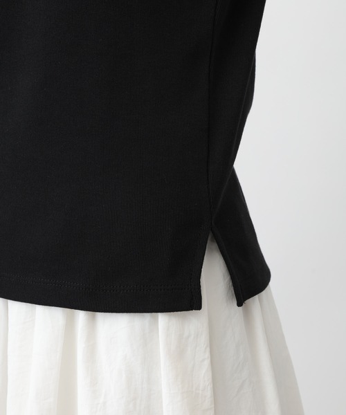 A part by(アパートバイ)の「ハイネックノースリーブプルオーバー(タンクトップ・レディース・ブラック/ブラウン/イエロー/アイボリー/オフホワイト/ブルー系その他4/ダークブラウン・FREE)」の14枚目の写真