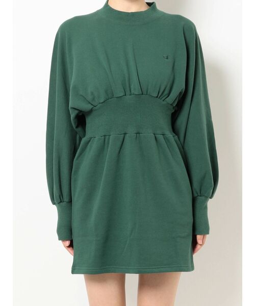 Champion（チャンピオン）の「【MURUA別注】Champion スウェットワンピース（ワンピース・レディース・ブラック/ブラウン/アイボリー/グリーン・FREE）」の11枚目の写真