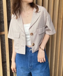 one after another NICE CLAUP | アウトポケットショートジャケット(ミリタリージャケット)