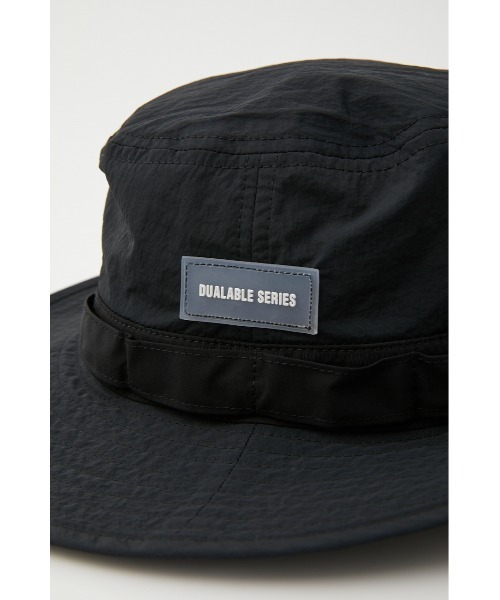 SLY（スライ）の「DUALABLE WATER-REPELLENT HAT デュアラブルウォーターリペラント バケットハット（ハット・レディース・ブラック/キャメル・FREE）」の8枚目の写真