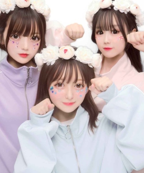 WEGO（ウィゴー）の「WEGO/【セットアップ対応商品】カラージャージ（ジャージ・レディース・ホワイト/ブラック/パープル/サックスブルー/ライトピンク・FREE）」の8枚目の写真