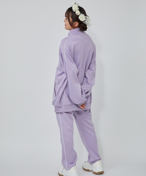 WEGO（ウィゴー）の「WEGO/【セットアップ対応商品】カラージャージ（ジャージ・レディース・ホワイト/ブラック/パープル/サックスブルー/ライトピンク・FREE）」の10枚目の写真