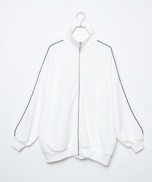 WEGO（ウィゴー）の「WEGO/【セットアップ対応商品】カラージャージ（ジャージ・レディース・ホワイト/ブラック/パープル/サックスブルー/ライトピンク・FREE）」の6枚目の写真