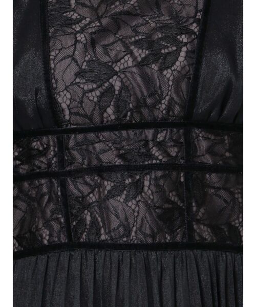 MERCURYDUO（マーキュリーデュオ）の「レースドッキングパフスリーブドレス（ワンピース・レディース・ブラック/ブルー・SMALL/MEDIUM）」の7枚目の写真