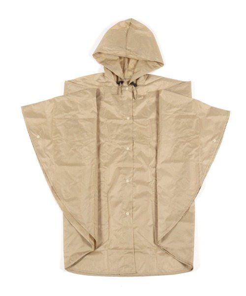 GLOBAL WORK（グローバルワーク）の「UVカット／レインポンチョ/167008（レインコート/ポンチョ・レディース・ベージュ/ネイビー/グリーン・FREE）」の2枚目の写真