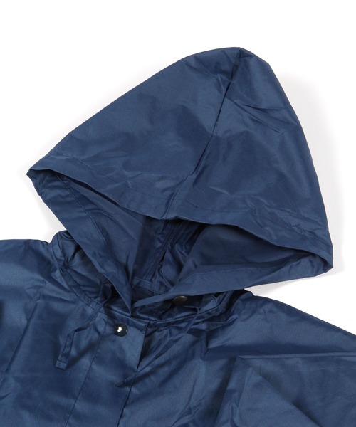 GLOBAL WORK（グローバルワーク）の「UVカット／レインポンチョ/167008（レインコート/ポンチョ・レディース・ベージュ/ネイビー/グリーン・FREE）」の4枚目の写真