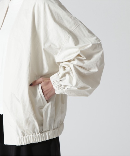 B'2nd(ビーセカンド)の「HCAE(イーエイチシーエーイー) NO COLLAR BLOUSON/ノーカラーブルゾン(その他アウター・レディース・ホワイト/チャコール・F)」の10枚目の写真