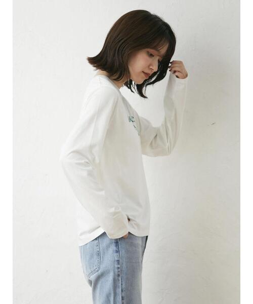 Green Parks(グリーンパークス)の「コンパクトロゴTEE(Tシャツ/カットソー・レディース・ピンク/グリーン・FREE)」の4枚目の写真